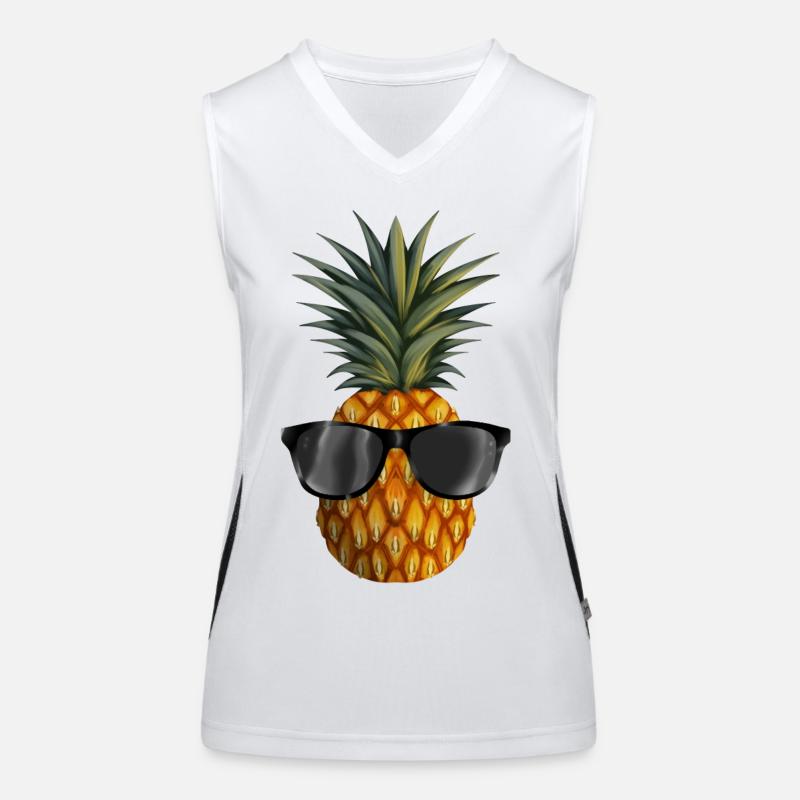 Pineapple coolness Women's Functional Contrast Tank Top