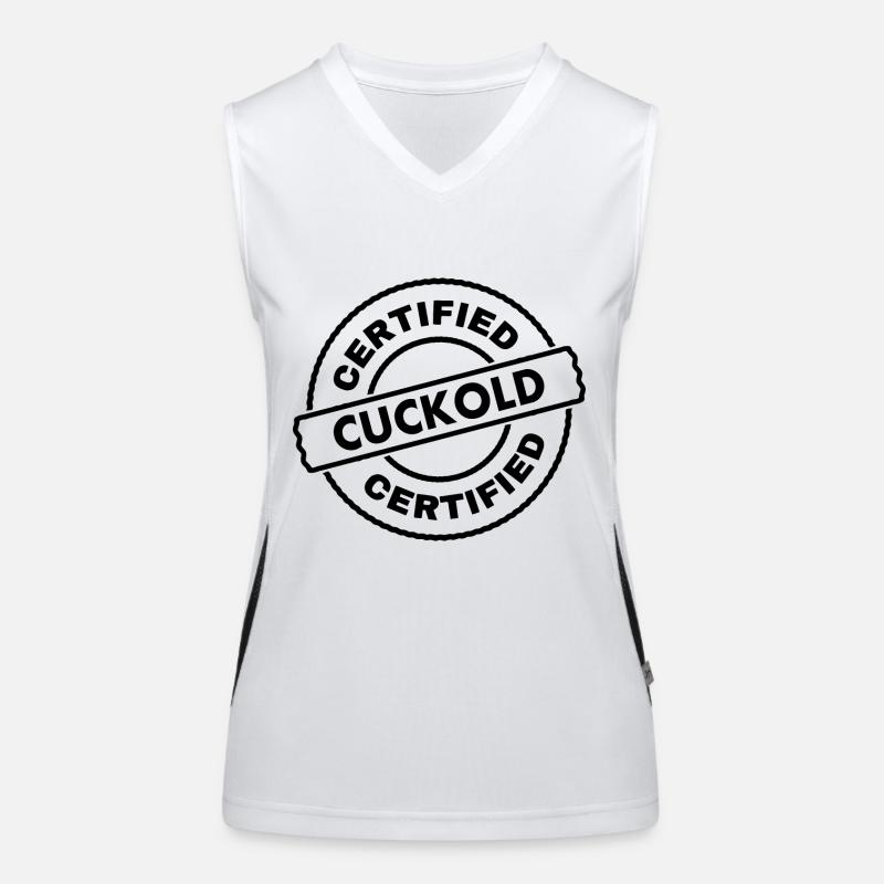 certified cuckold Funktionelles Kontrast-Tank Top für Frauen