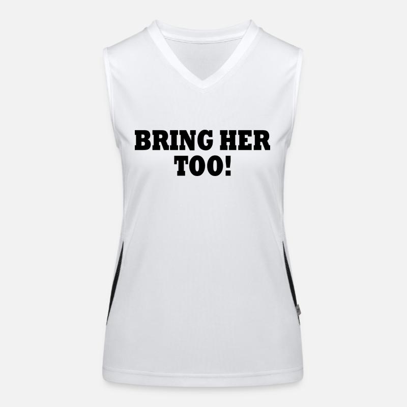 Bring her too Funktionelles Kontrast-Tank Top für Frauen
