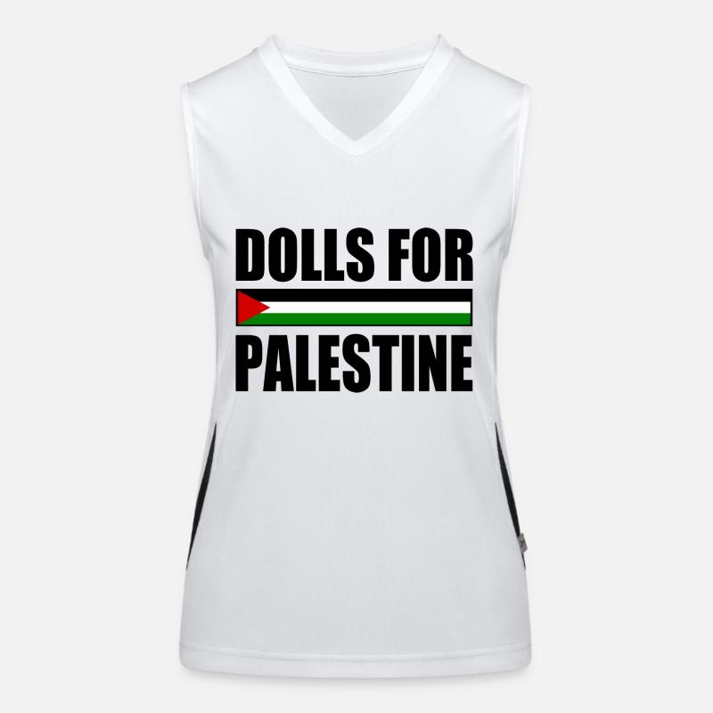 dolls for palestine Funktionelles Kontrast-Tank Top für Frauen