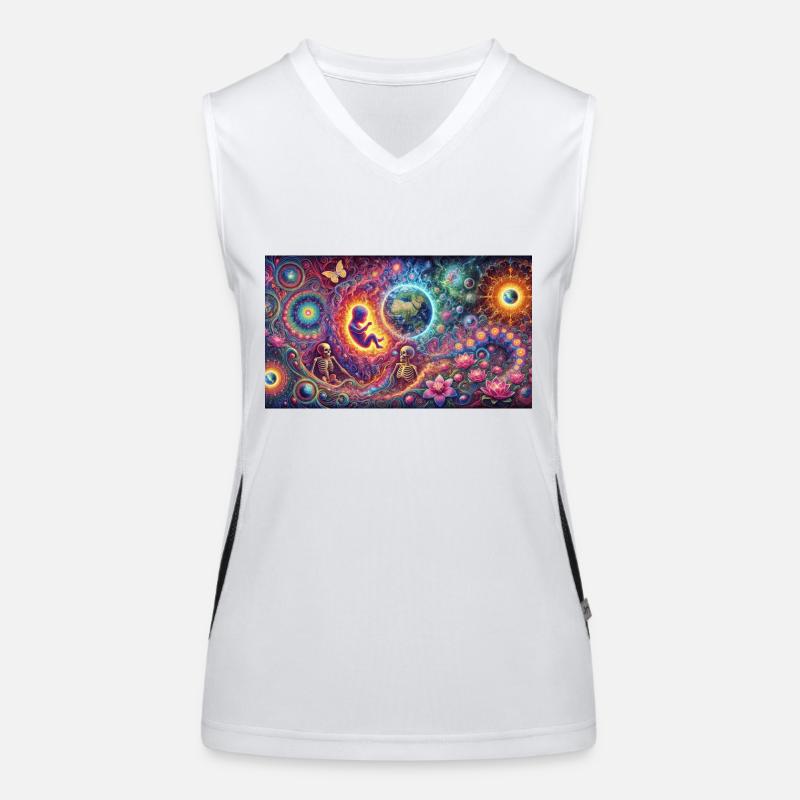 psyverse3000 Women's Functional Contrast Tank Top