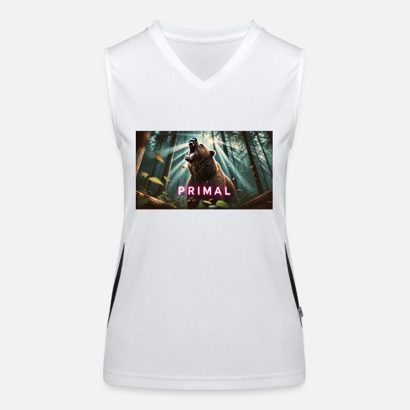 URSPRÜNGLICHER BÄR Funktionelles Kontrast-Tank Top für Frauen