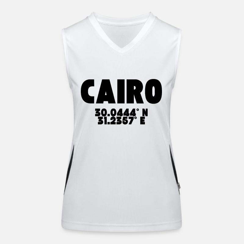 Le Caire - Design avec coordonnées Débardeur respirant contrasté Femme