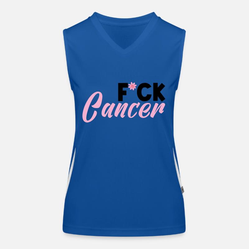 F*ck Krebs Funktionelles Kontrast-Tank Top für Frauen