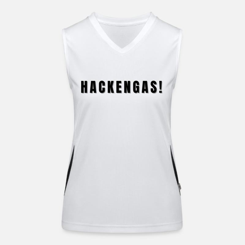 Hackengas! Jetzt aber flott! Funktionelles Kontrast-Tank Top für Frauen