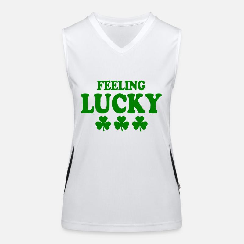 feeling lucky Women's Functional Contrast Tank Top