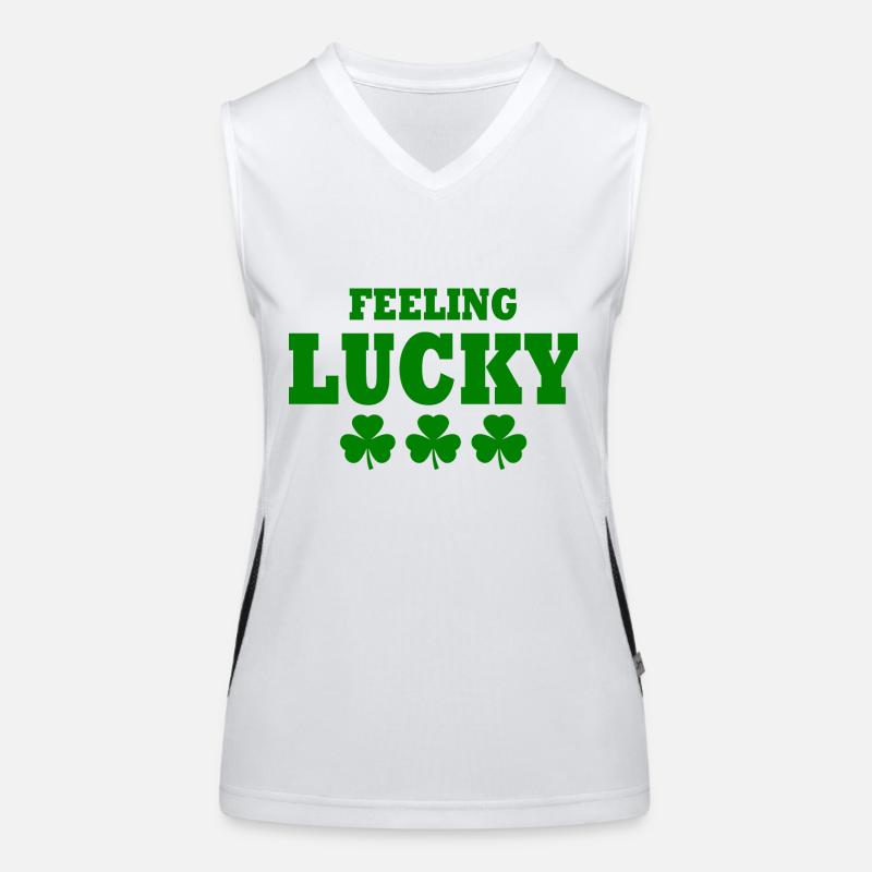 feeling lucky Women's Functional Contrast Tank Top