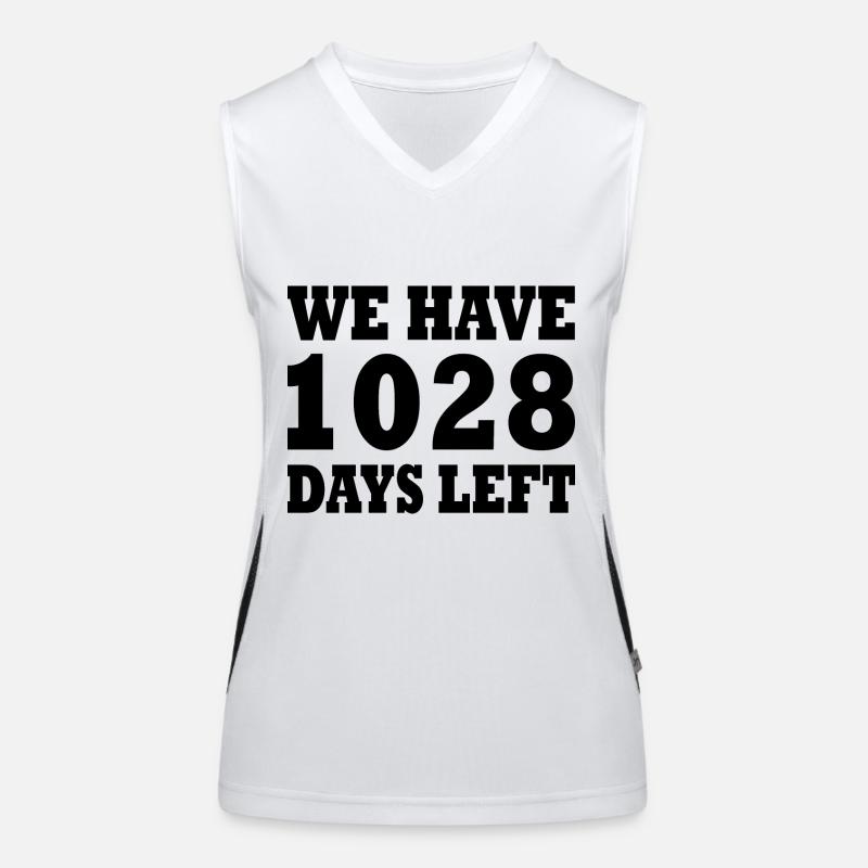 we have 1028 days left Débardeur respirant contrasté Femme