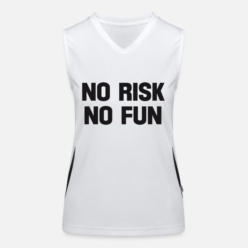 aucun risque pas de plaisir Débardeur respirant contrasté Femme