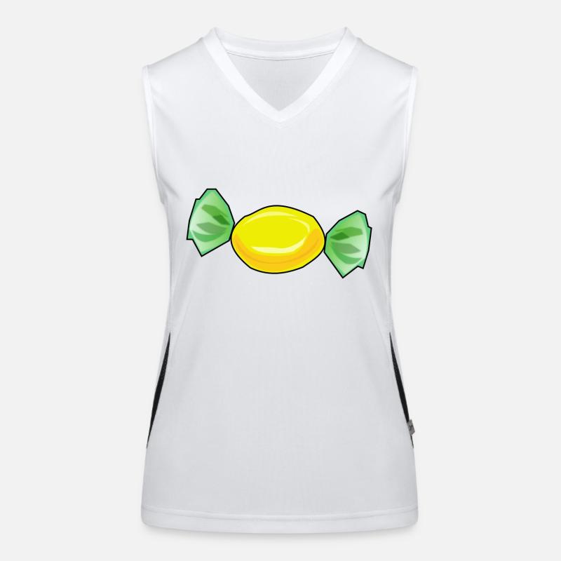 chocolate sweets candy chocolate26 Women's Functional Contrast Tank Top