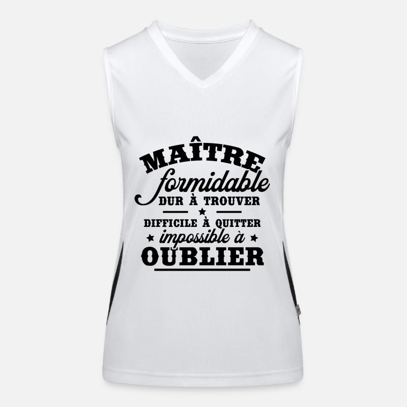 Merci maitresse formidable, Cadeau maîtresse école Débardeur respirant contrasté Femme