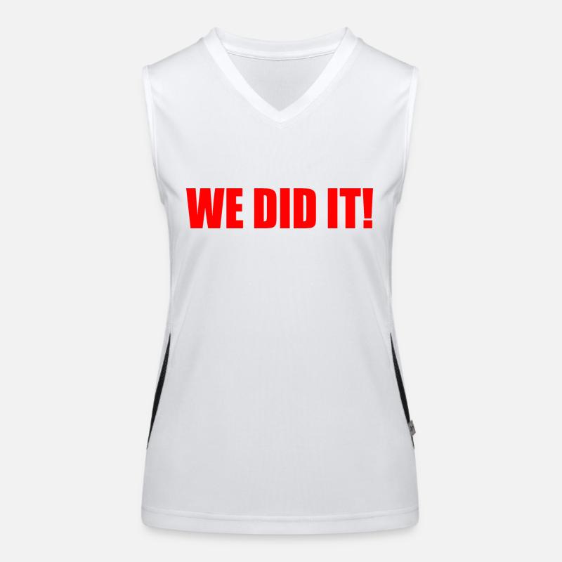 We did it Funktionelles Kontrast-Tank Top für Frauen
