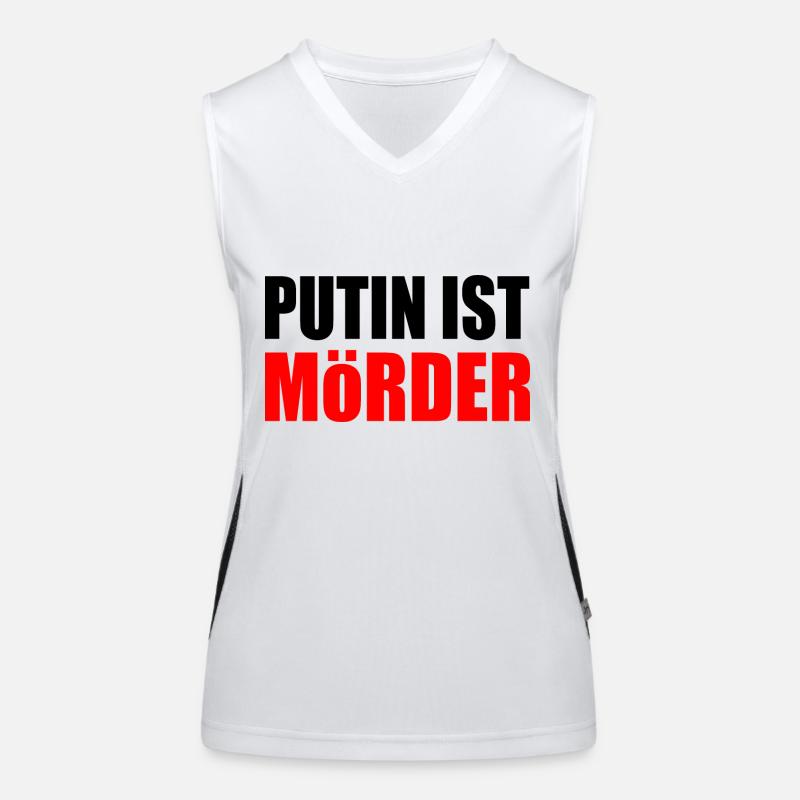 Poutine est meurtrier Débardeur respirant contrasté Femme