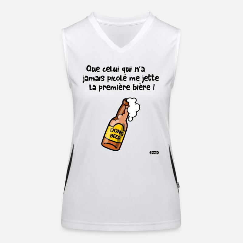 Première bière Débardeur respirant contrasté Femme