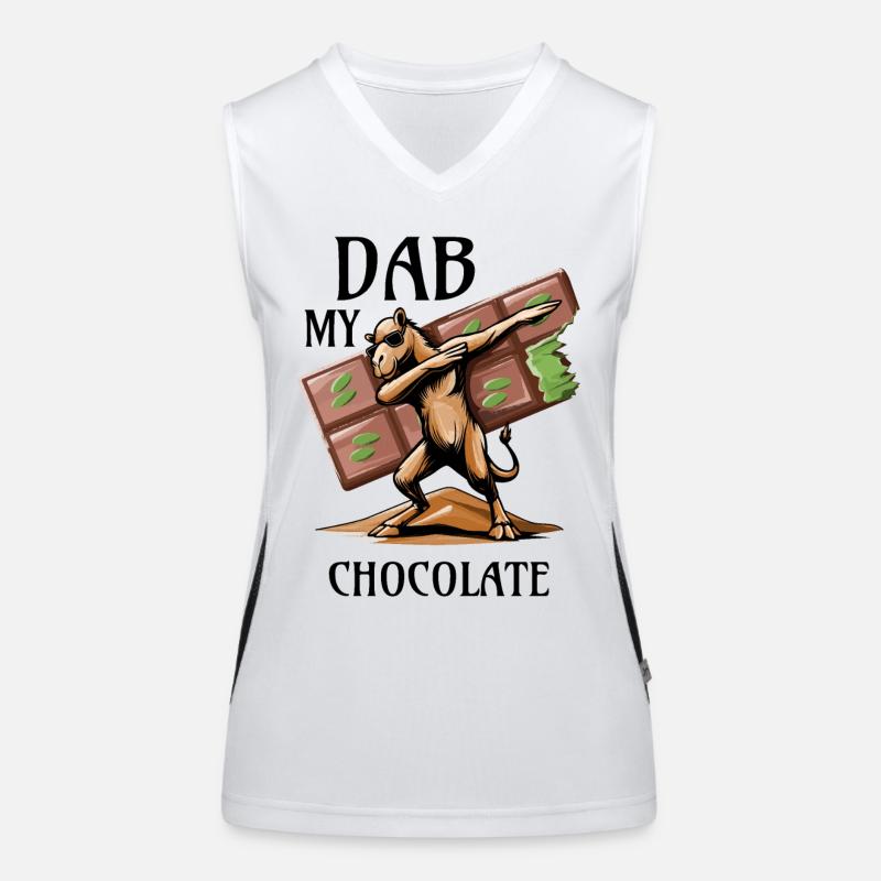 Dab My Chocolate – Le dromadaire ! Débardeur respirant contrasté Femme