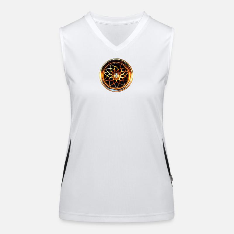 Car Rim Women's Functional Contrast Tank Top