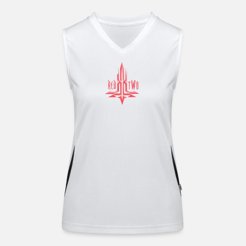 REDTWO KREUZ Funktionelles Kontrast-Tank Top für Frauen