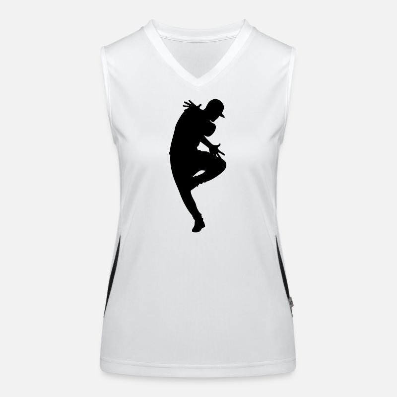 Silhouette B-Boy – Flowdance Flow Débardeur respirant contrasté Femme