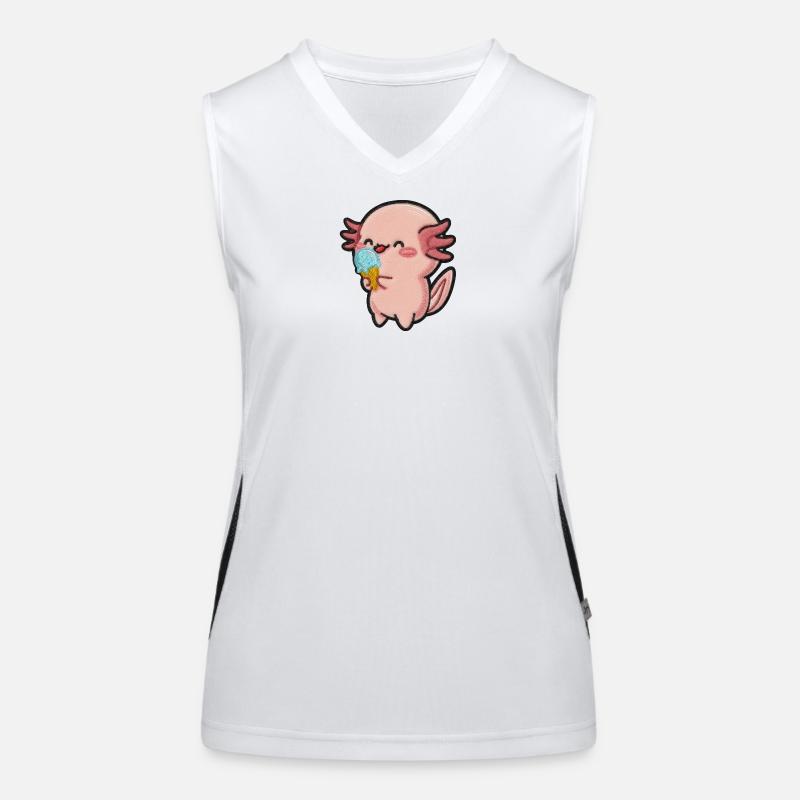 Petite glace Axolotl Fun Débardeur respirant contrasté Femme
