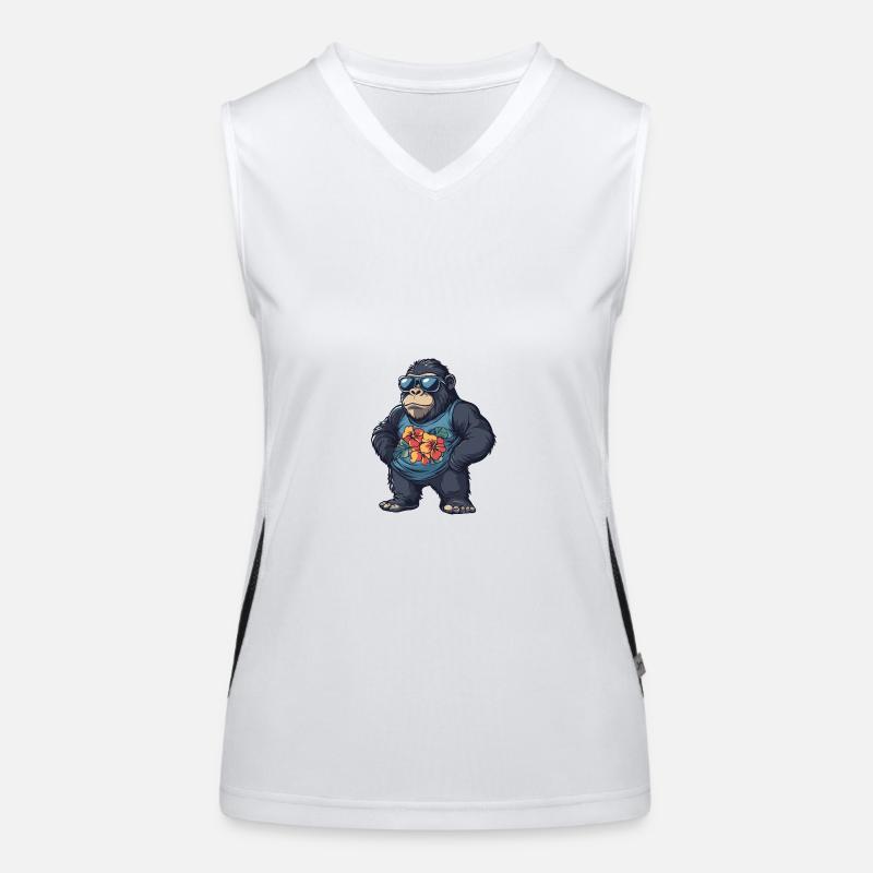 Gorilla Comic Vacation Débardeur respirant contrasté Femme