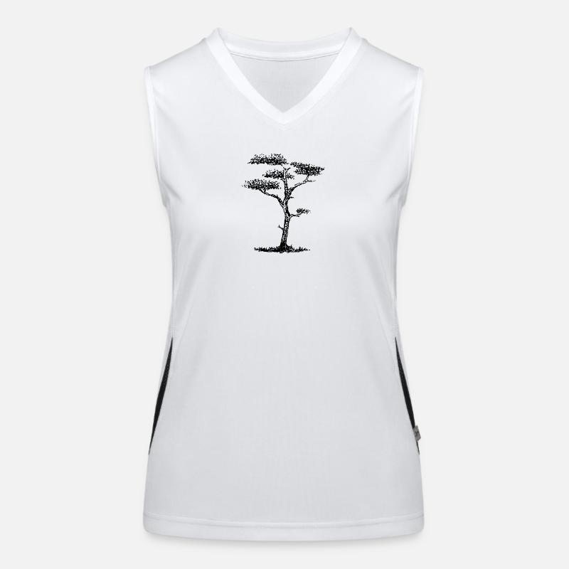 Sandkiefer scribble Funktionelles Kontrast-Tank Top für Frauen