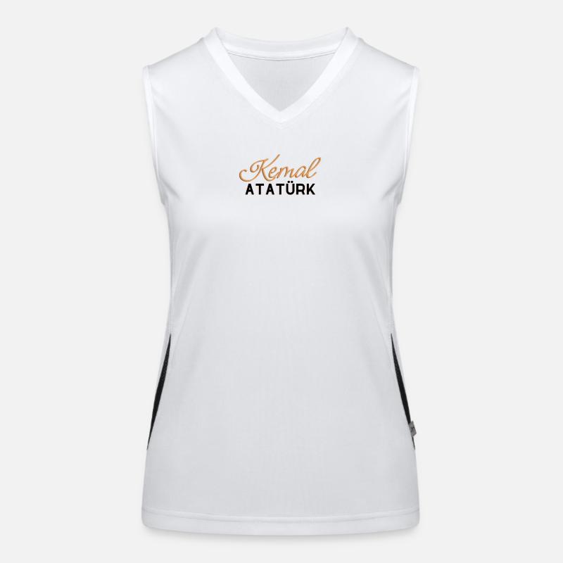 Atatürk  Funktionelles Kontrast-Tank Top für Frauen