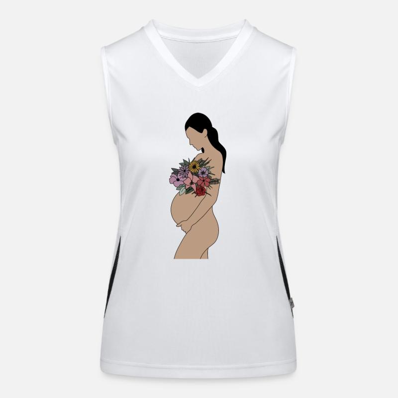 Pregnant Women's Functional Contrast Tank Top