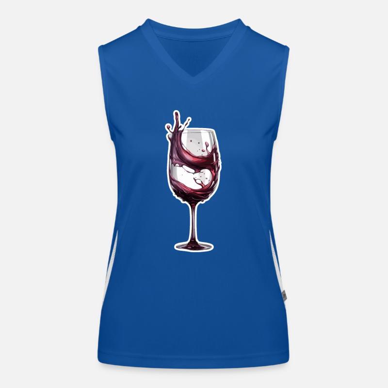 Vin / Raisins / Alcool / Boire / Déguster Débardeur respirant contrasté Femme