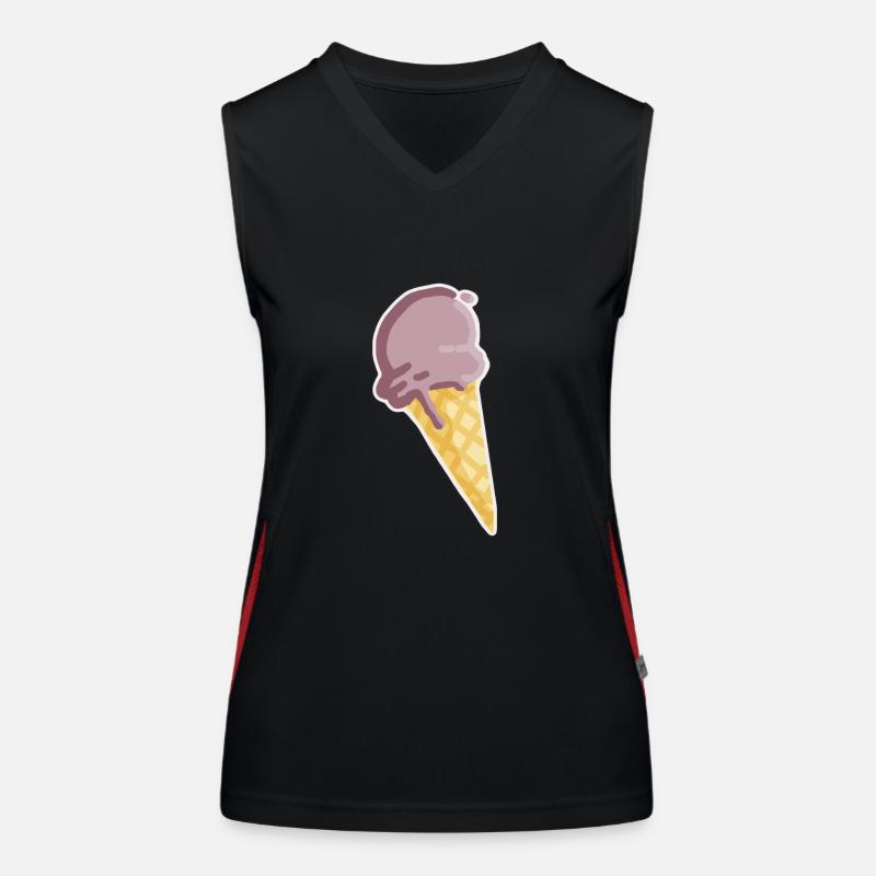 Icecream summerdreams Funktionelles Kontrast-Tank Top für Frauen