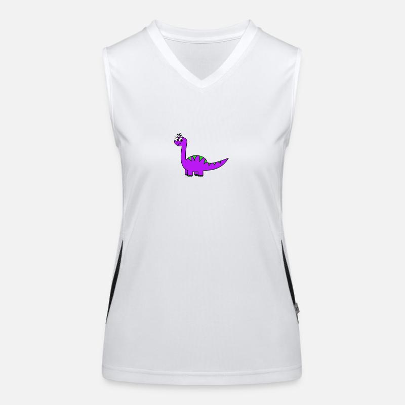 Dinosaur Women's Functional Contrast Tank Top
