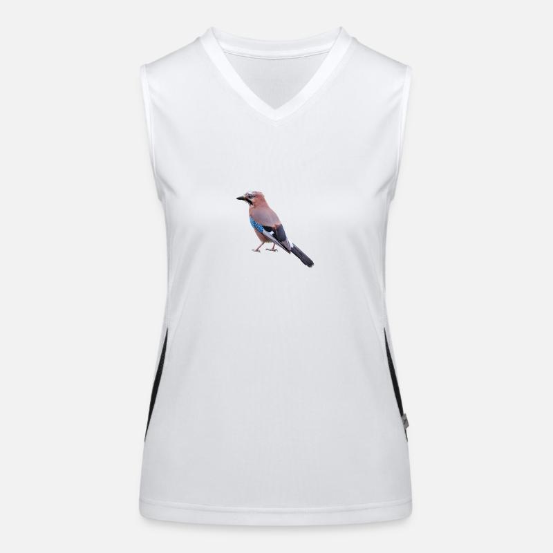 Eichelhäher am431 Funktionelles Kontrast-Tank Top für Frauen
