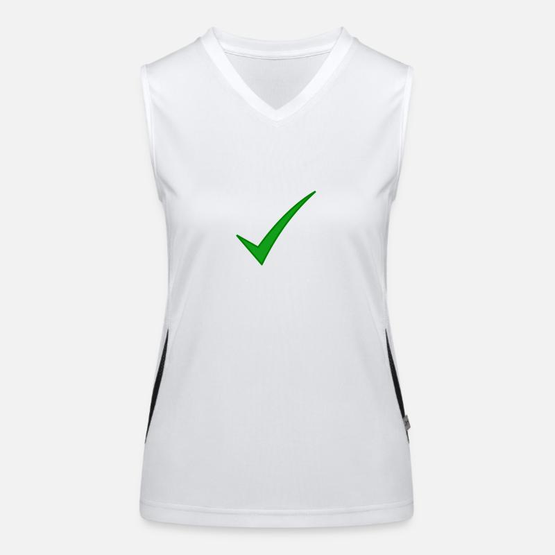 verifiziertes Logo Funktionelles Kontrast-Tank Top für Frauen