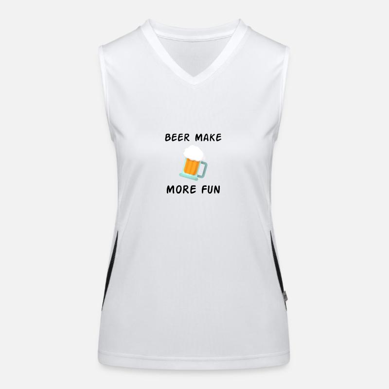 Bier Outfit Funktionelles Kontrast-Tank Top für Frauen