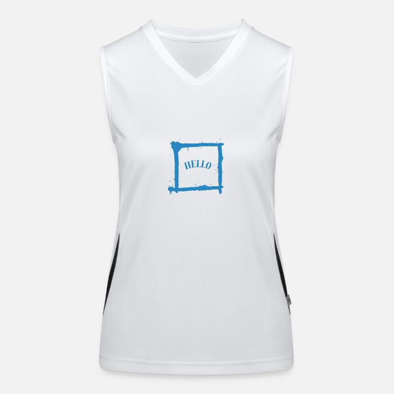 Minimalist Greeting Women's Functional Contrast Tank Top