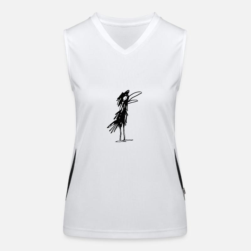 struppige Krähe Funktionelles Kontrast-Tank Top für Frauen