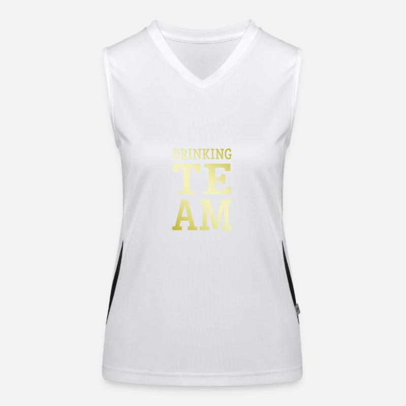 Drinking Team Mannschaft Women's Functional Contrast Tank Top