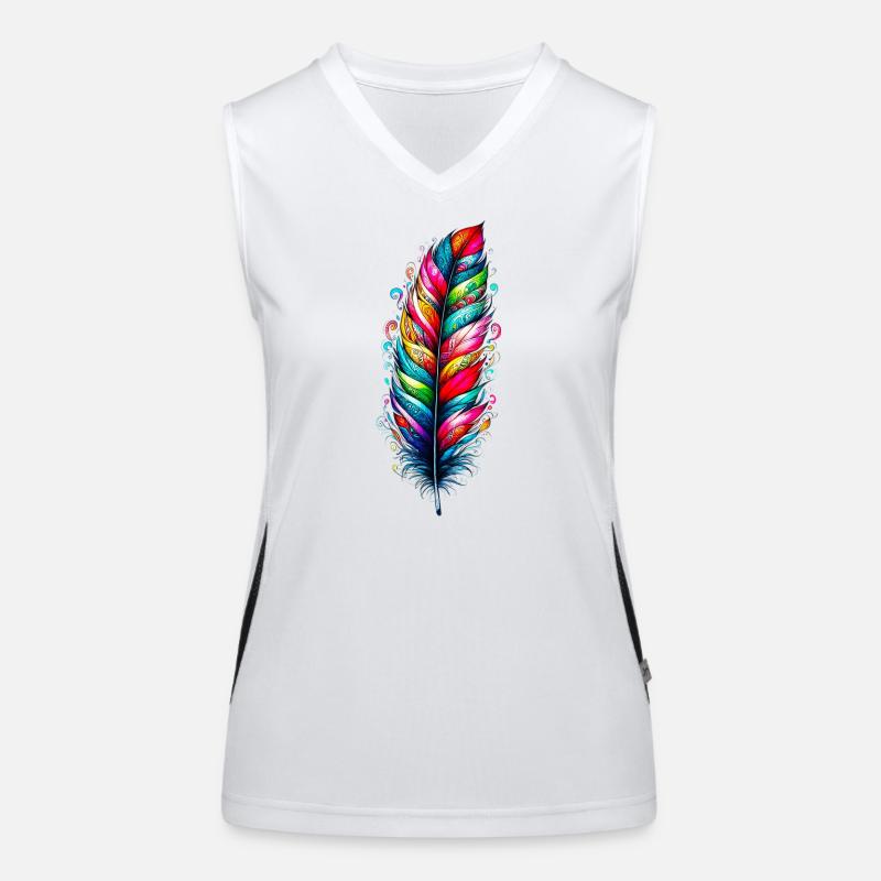 Plume Débardeur respirant contrasté Femme