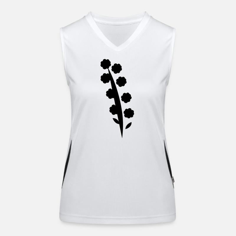 Blume Funktionelles Kontrast-Tank Top für Frauen
