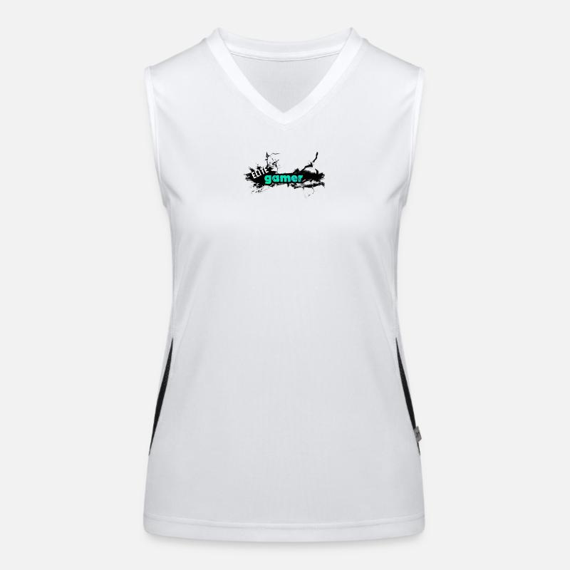 Elite Gamer Design mit dynamischem Text Funktionelles Kontrast-Tank Top für Frauen
