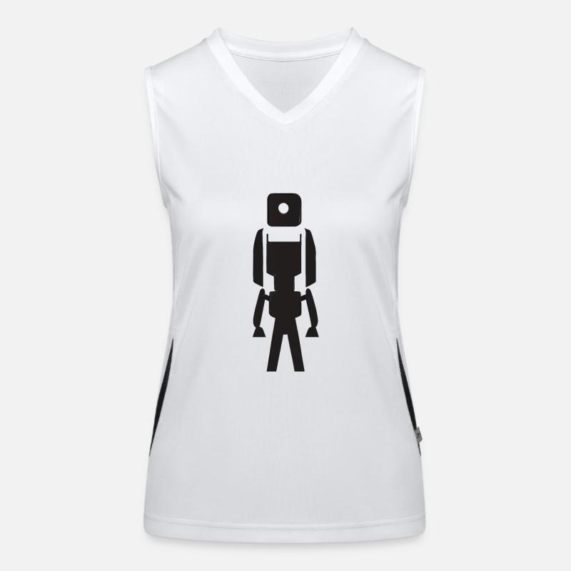 Robot stylisé Débardeur respirant contrasté Femme