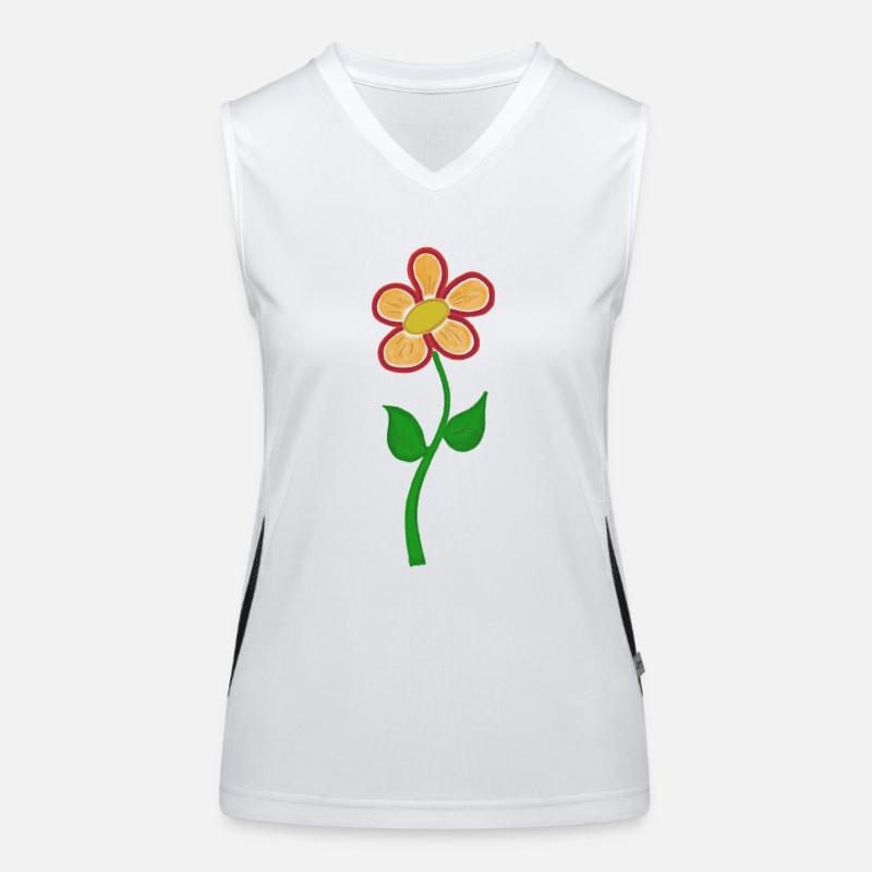 liebe Blume strahlt dich an Funktionelles Kontrast-Tank Top für Frauen
