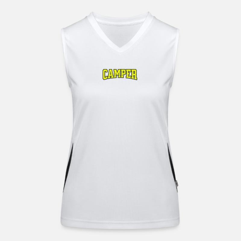 CAMPER Style Rétro Varsity Débardeur respirant contrasté Femme