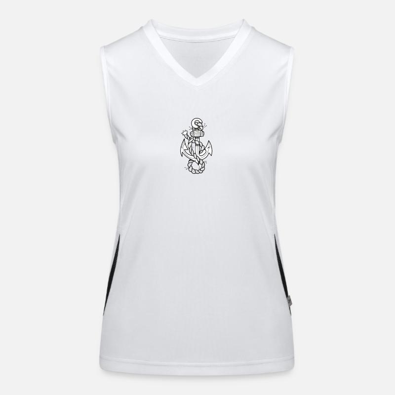 Cool Anchor Women's Functional Contrast Tank Top
