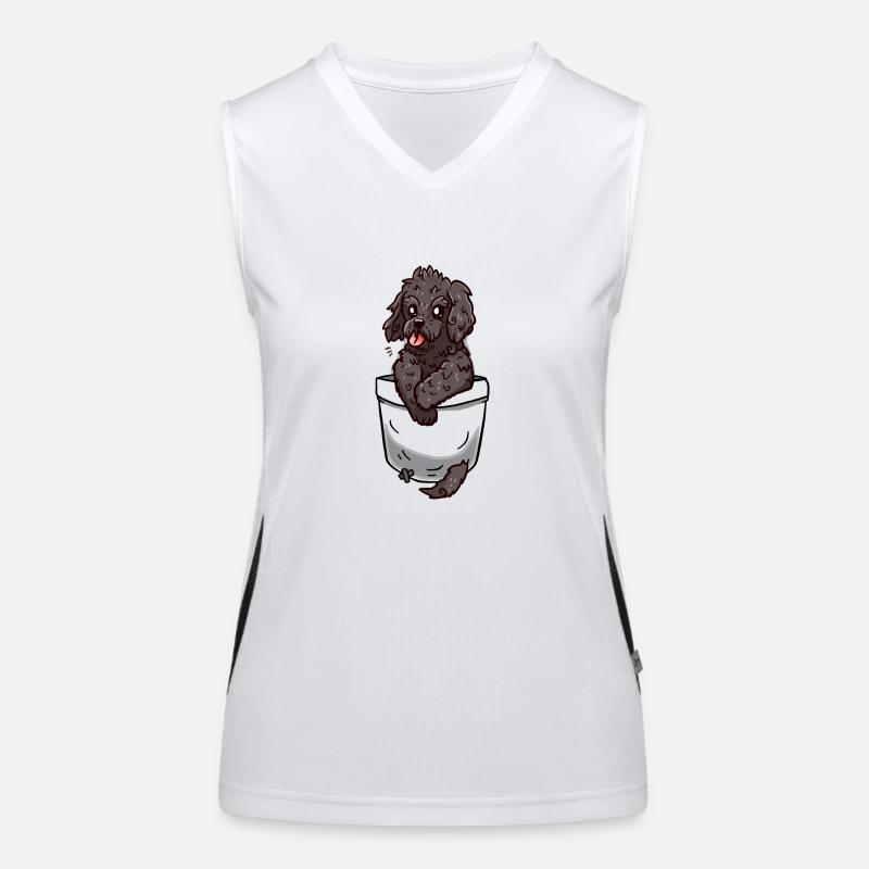 Pocket Cockapoo Women's Functional Contrast Tank Top