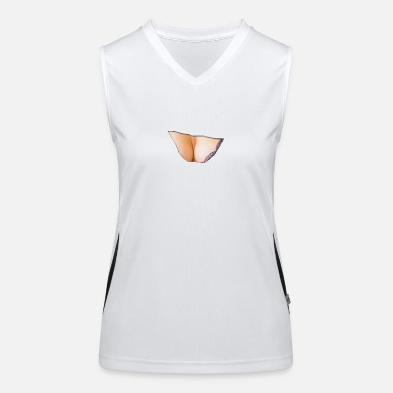 Brust Brüste se341 Funktionelles Kontrast-Tank Top für Frauen