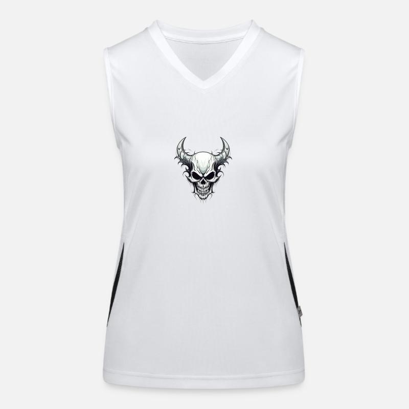 Crâne Débardeur respirant contrasté Femme