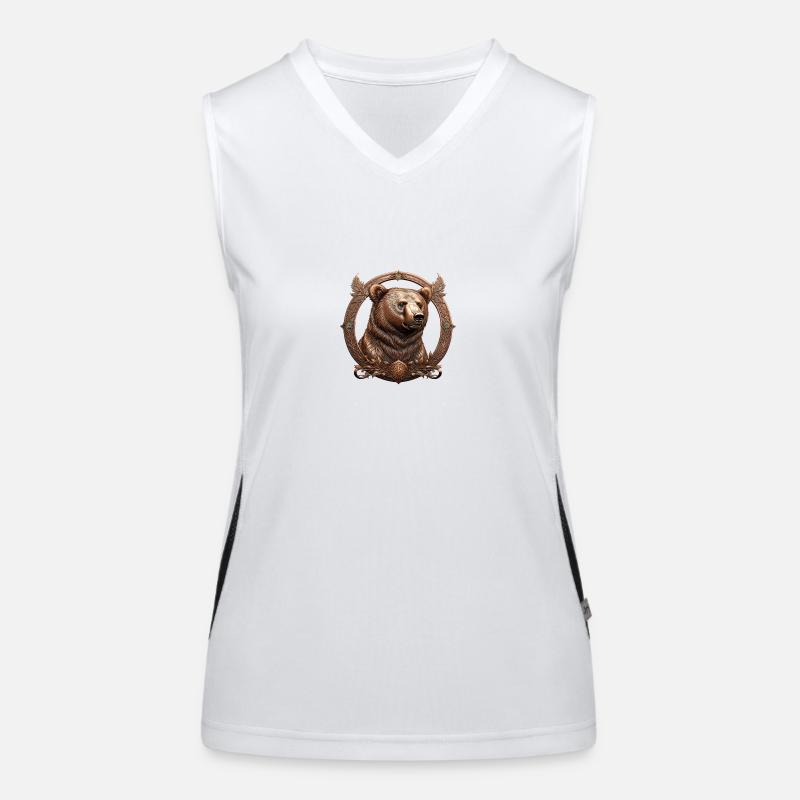 The Bronze Bear Women's Functional Contrast Tank Top