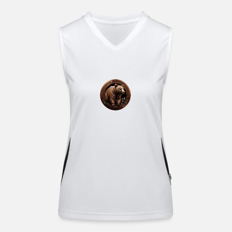 The Bronze Bear Women's Functional Contrast Tank Top