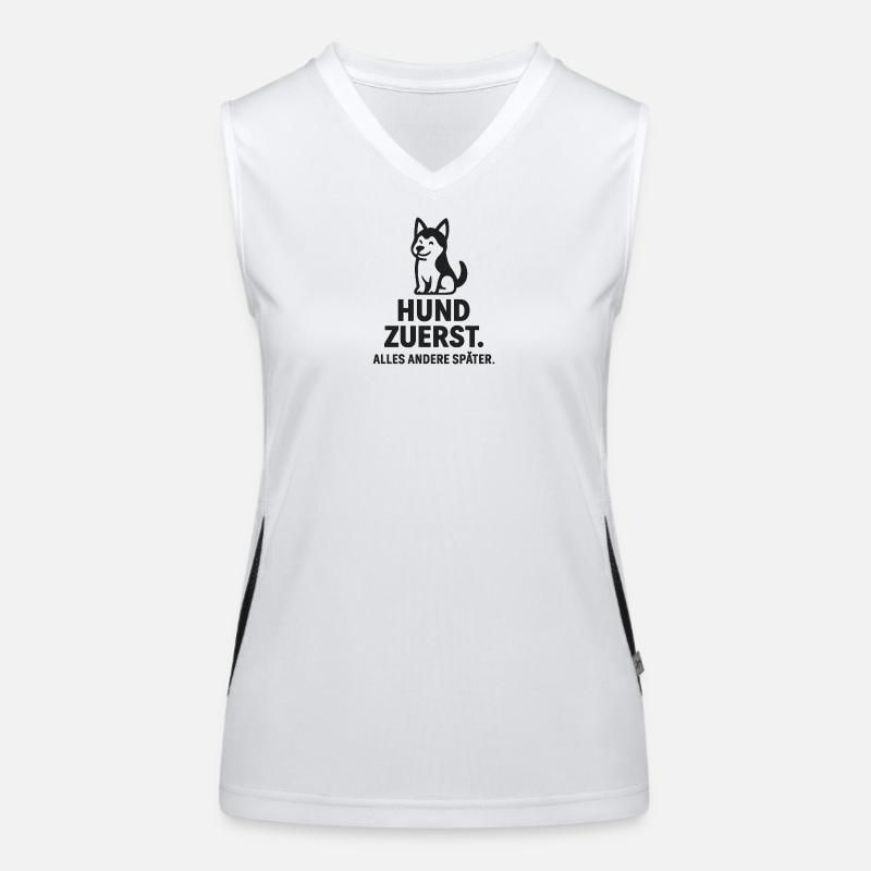 Dog First - Everything Else Later Women's Functional Contrast Tank Top