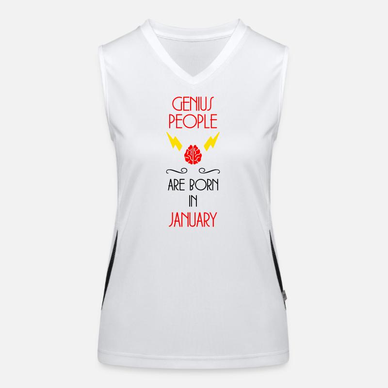 Dschinnen werden im Januar geboren – Geburt Funktionelles Kontrast-Tank Top für Frauen